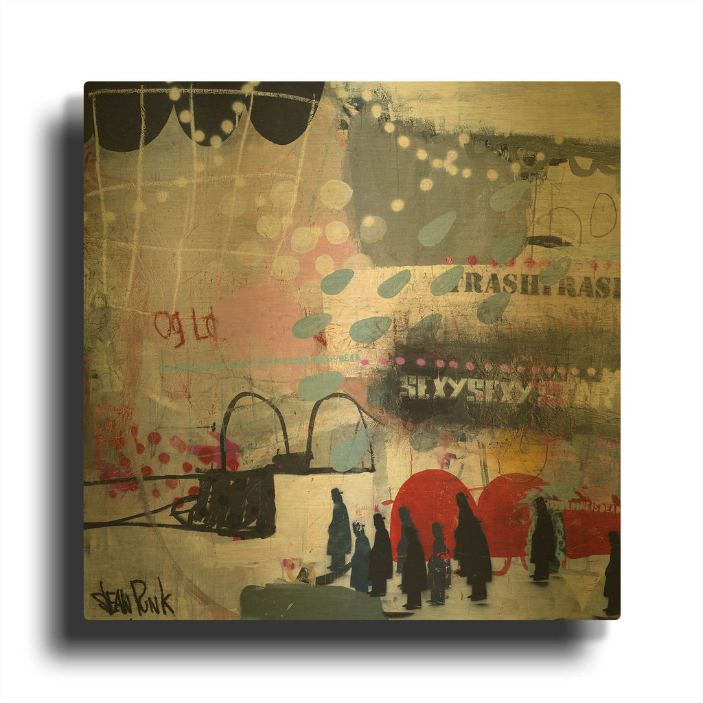 'Travel' By Punk Gold Metal Wall Art