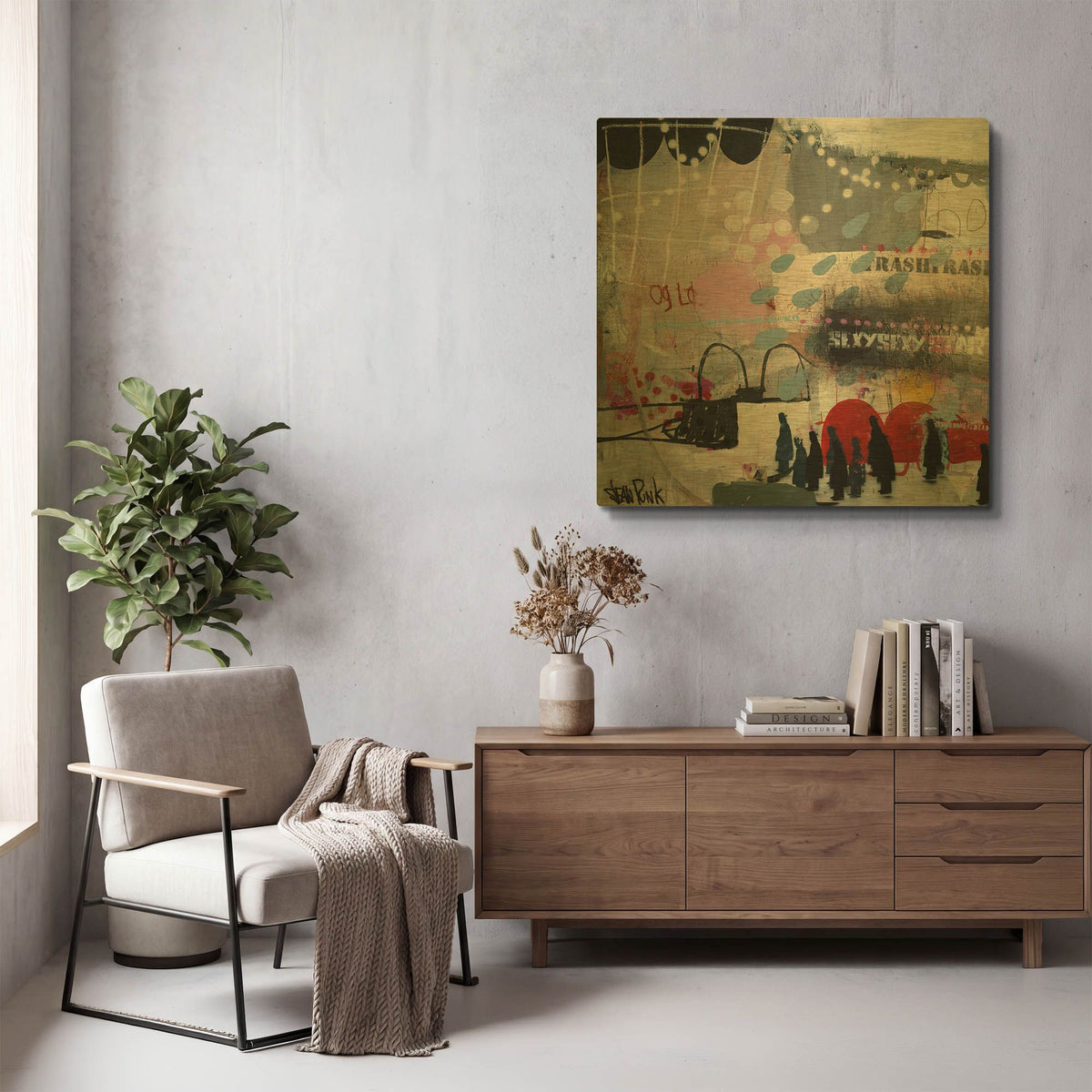 'Travel' By Punk Gold Metal Wall Art