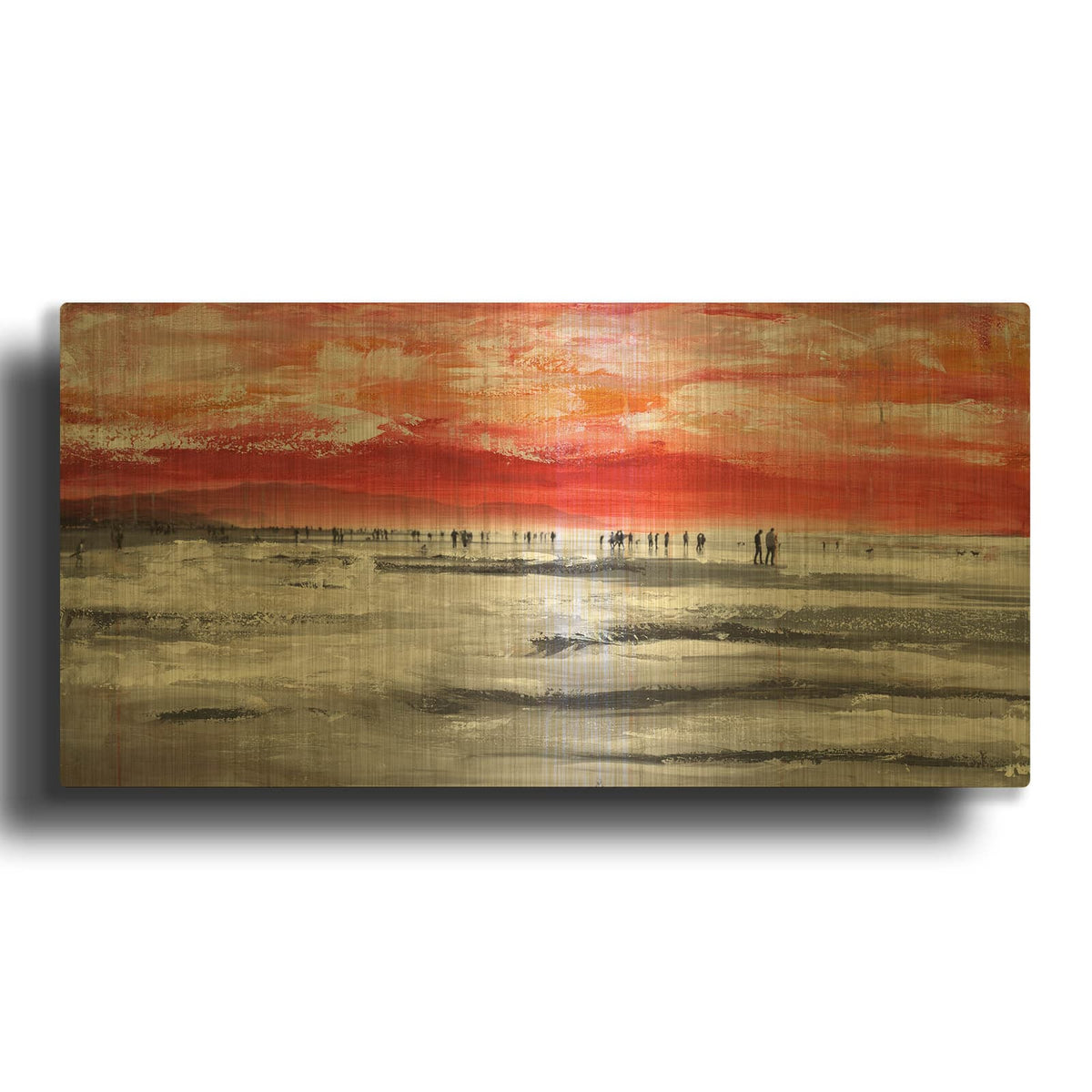 'Beach IV' By Summer Gold Metal Wall Art