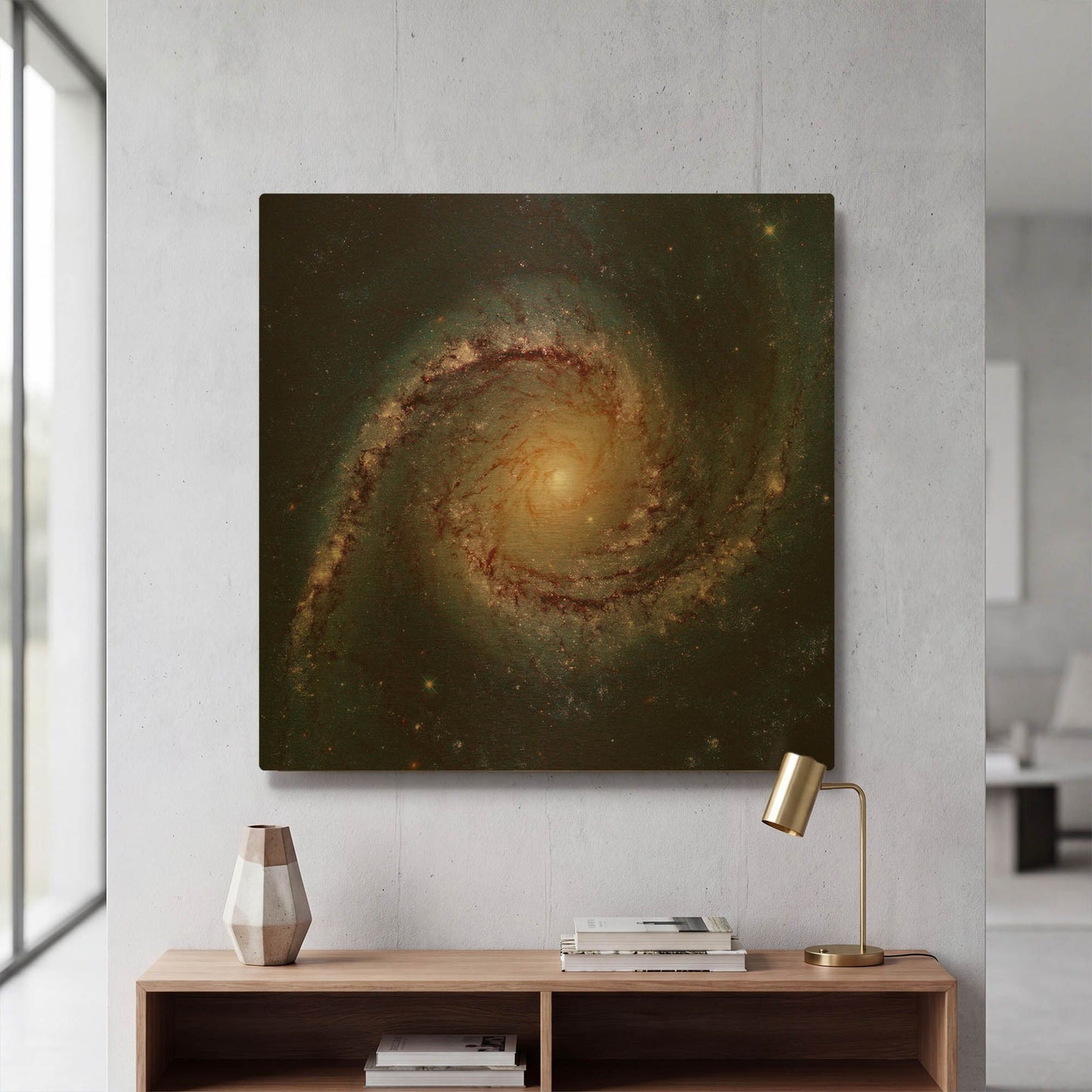 'Grand Swirls' By NASA Space Photos Gold Metal Wall Art