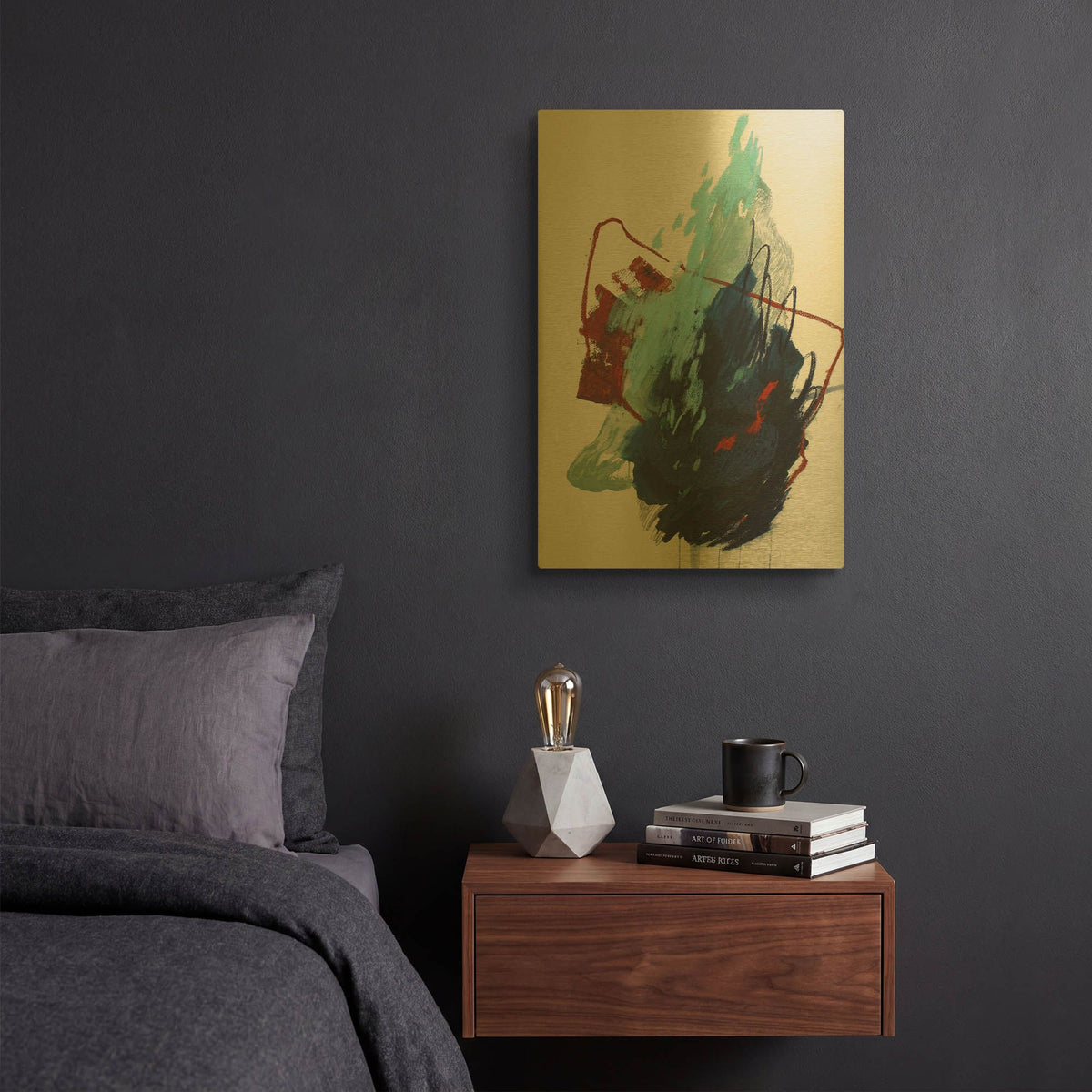 'The Summer No. 4' By Ying Guo Gold Metal Wall Art