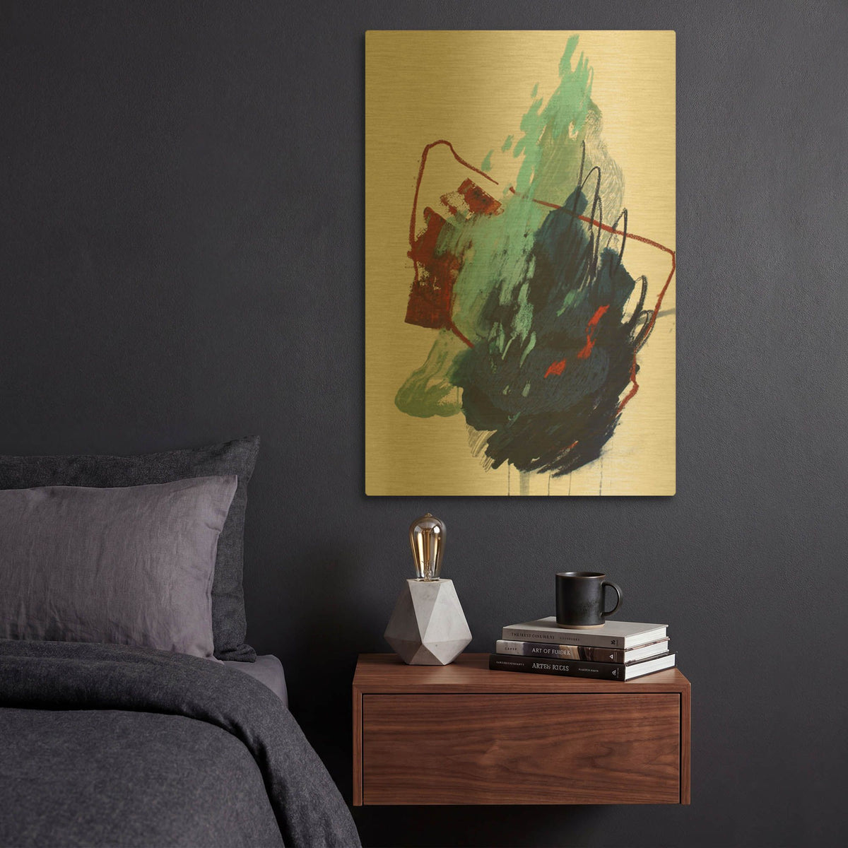 'The Summer No. 4' By Ying Guo Gold Metal Wall Art
