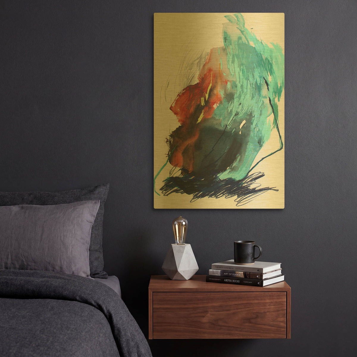 'The Summer No. 5' By Ying Guo Gold Metal Wall Art