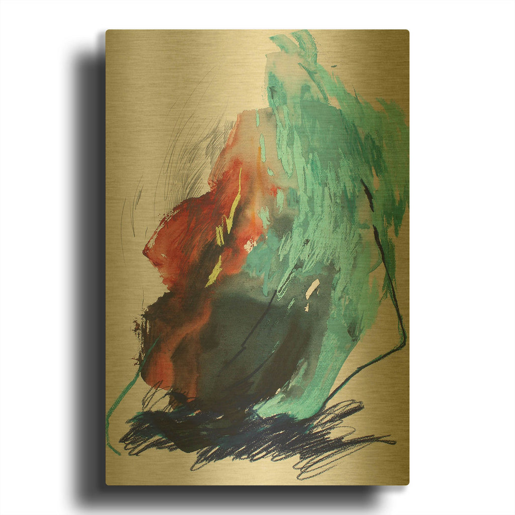 'The Summer No. 5' By Ying Guo Gold Metal Wall Art