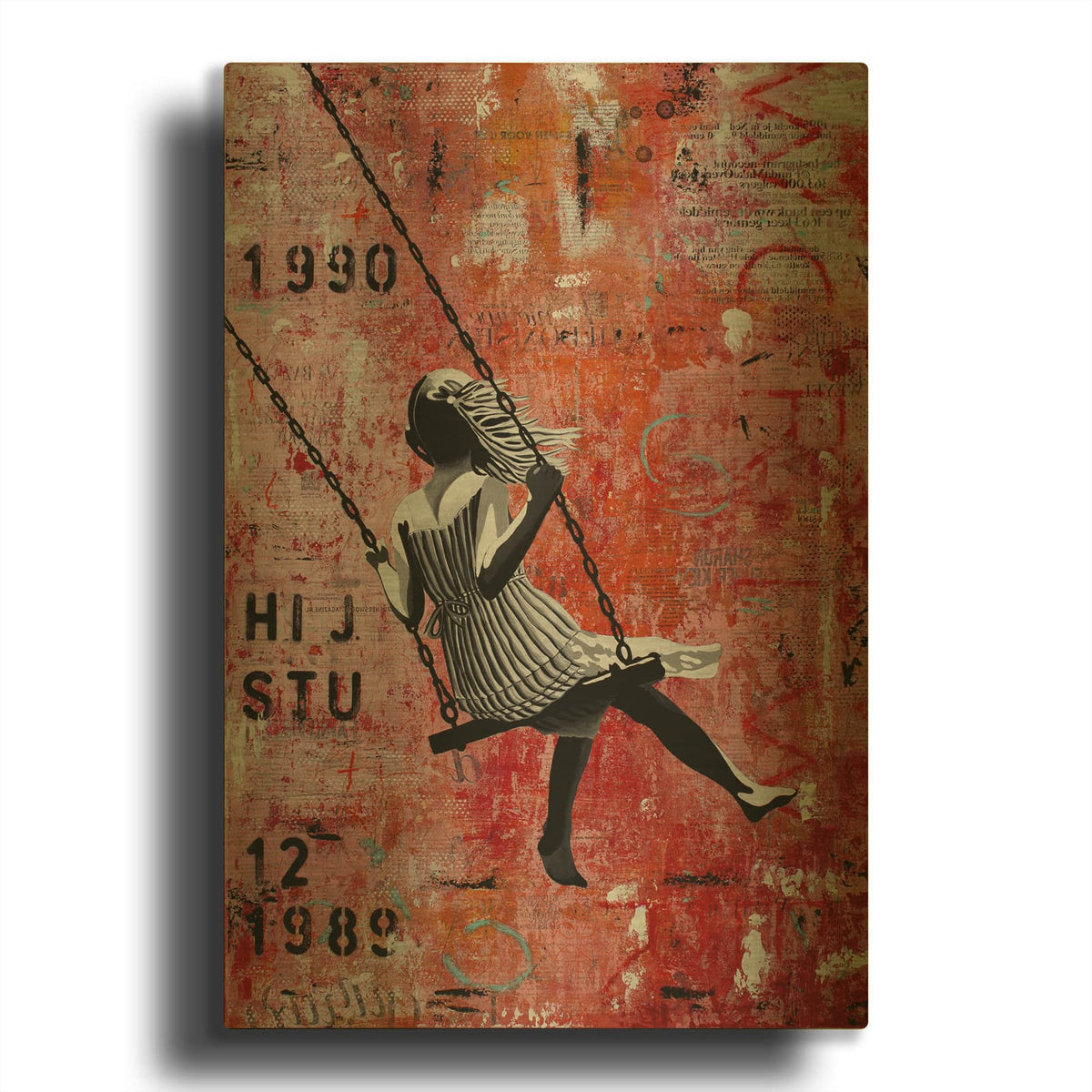 'There's Something In The Air' By DB Waterman Gold Metal Wall Art