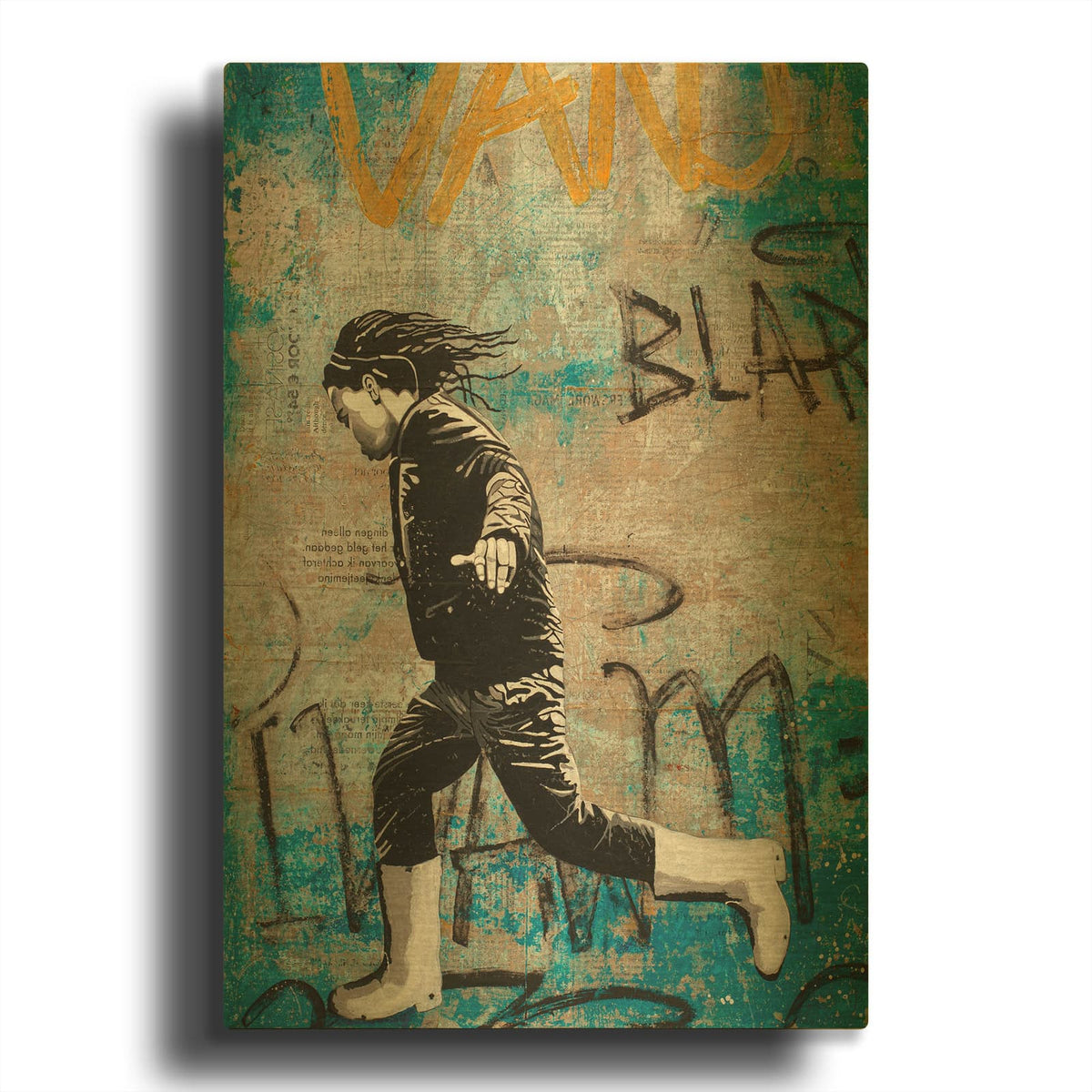'Tom Thumb' By DB Waterman Gold Metal Wall Art