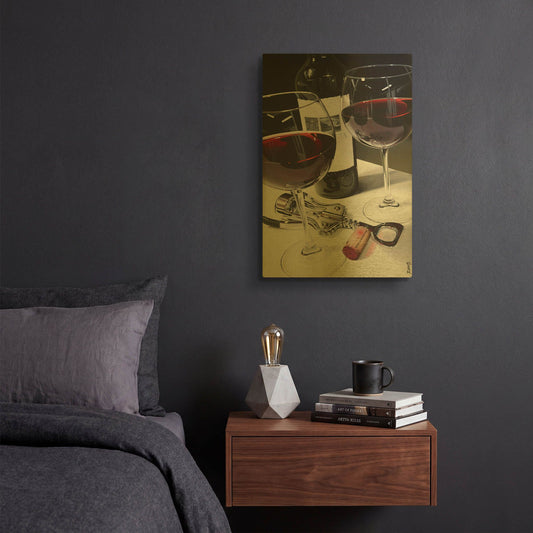 'A Night To Remember' By Ed Roberts Gold Metal Wall Art