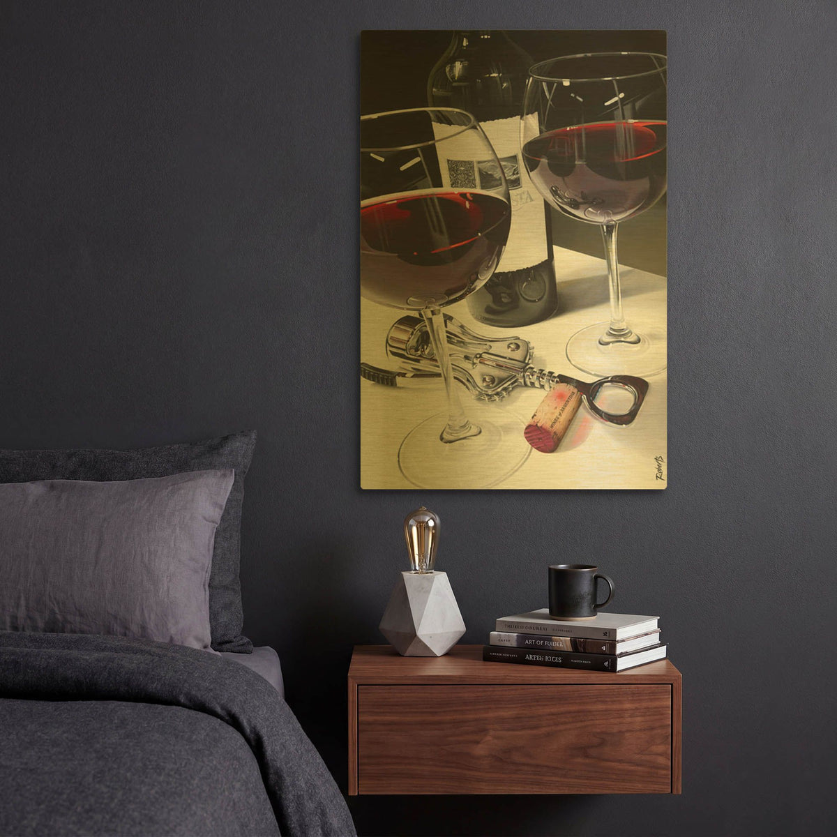 'A Night To Remember' By Ed Roberts Gold Metal Wall Art