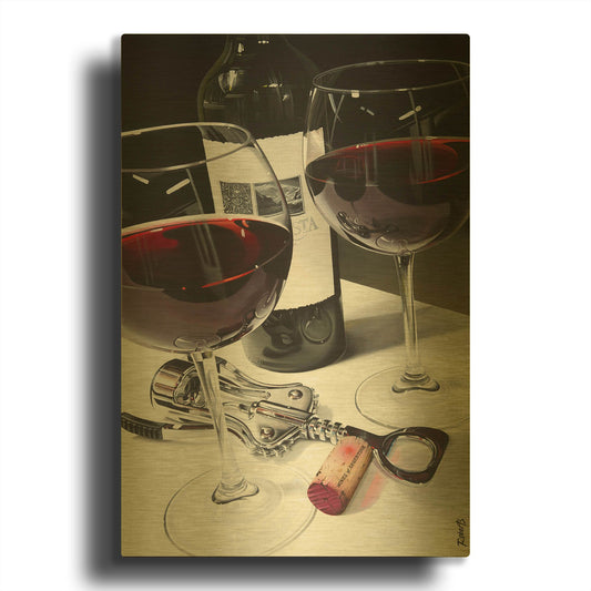 'A Night To Remember' By Ed Roberts Gold Metal Wall Art