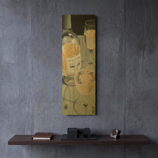 'Black And Blanc' By Ed Roberts Gold Metal Wall Art