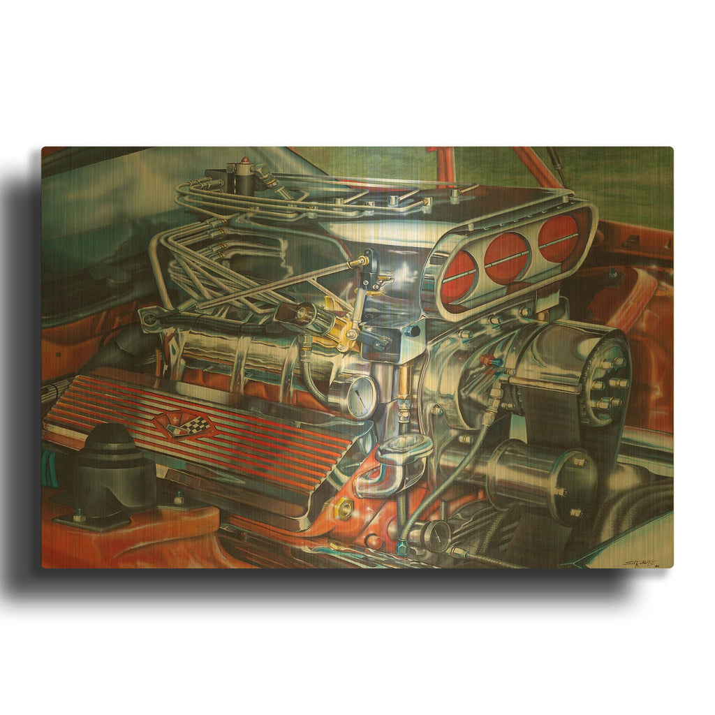 'Horse Power' By Ed Roberts Gold Metal Wall Art