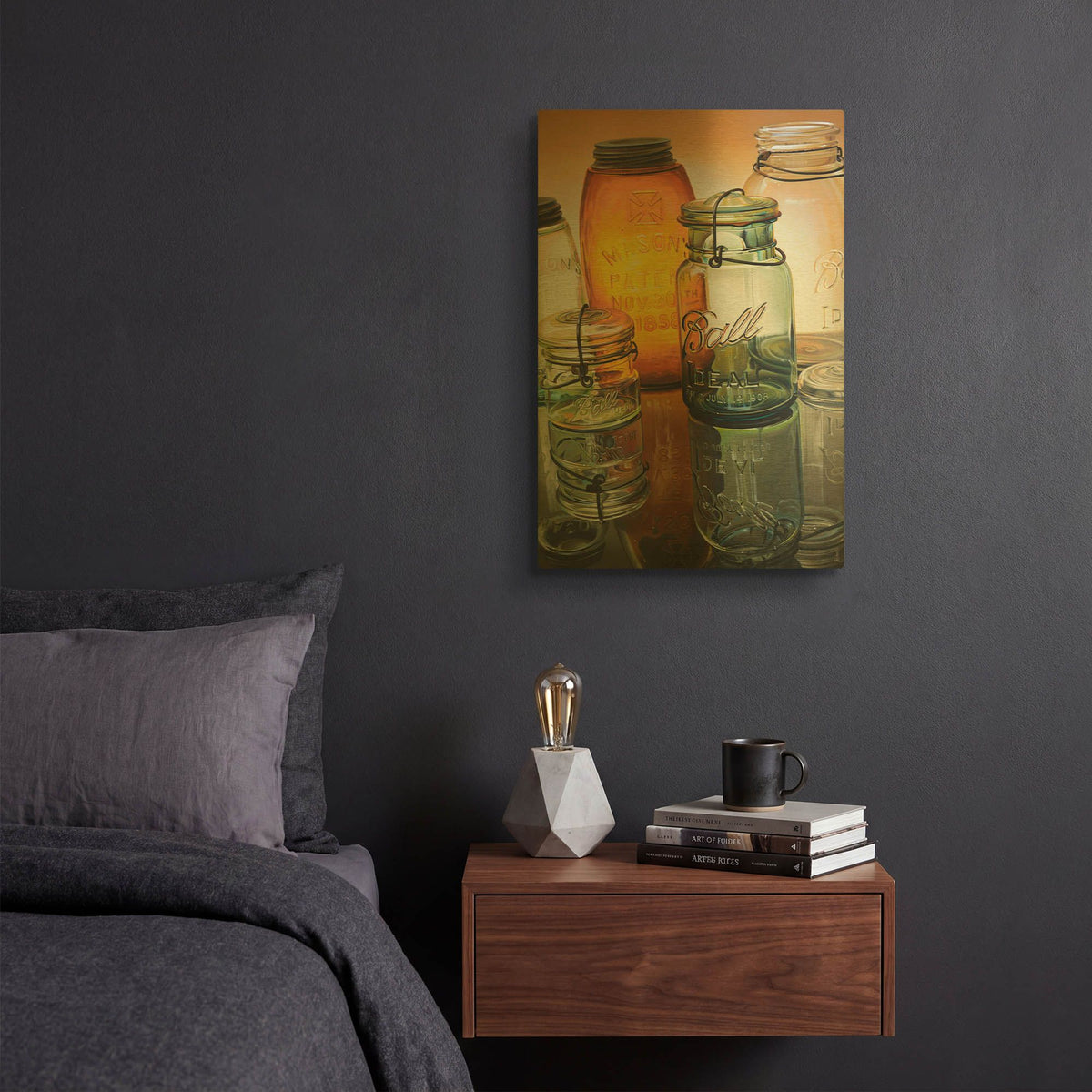 'Reflections Of The Past' By Ed Roberts Gold Metal Wall Art