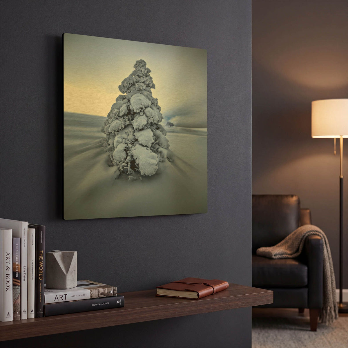 'And the Wind Blows' By Philippe Sainte Gold Metal Wall Art
