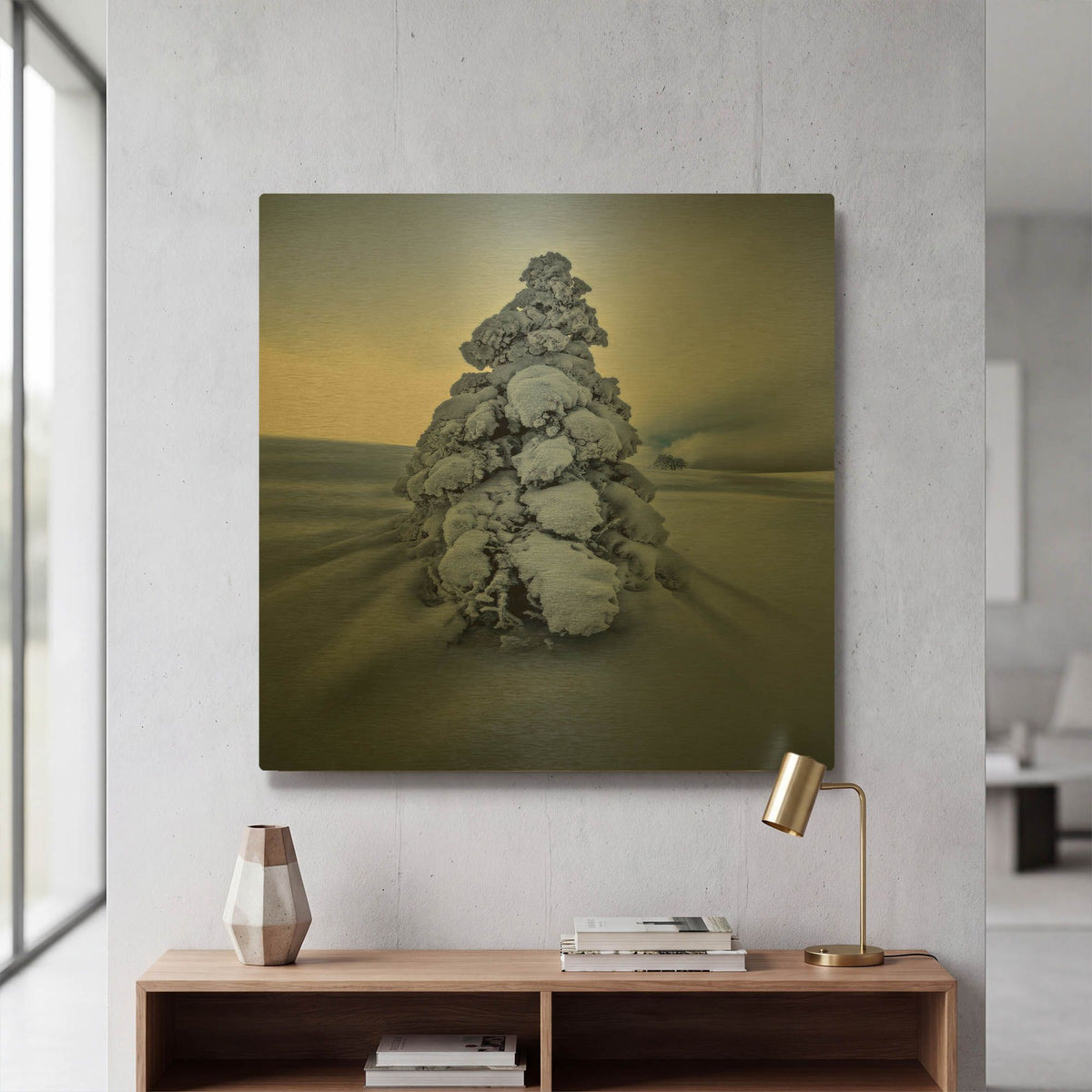 'And the Wind Blows' By Philippe Sainte Gold Metal Wall Art