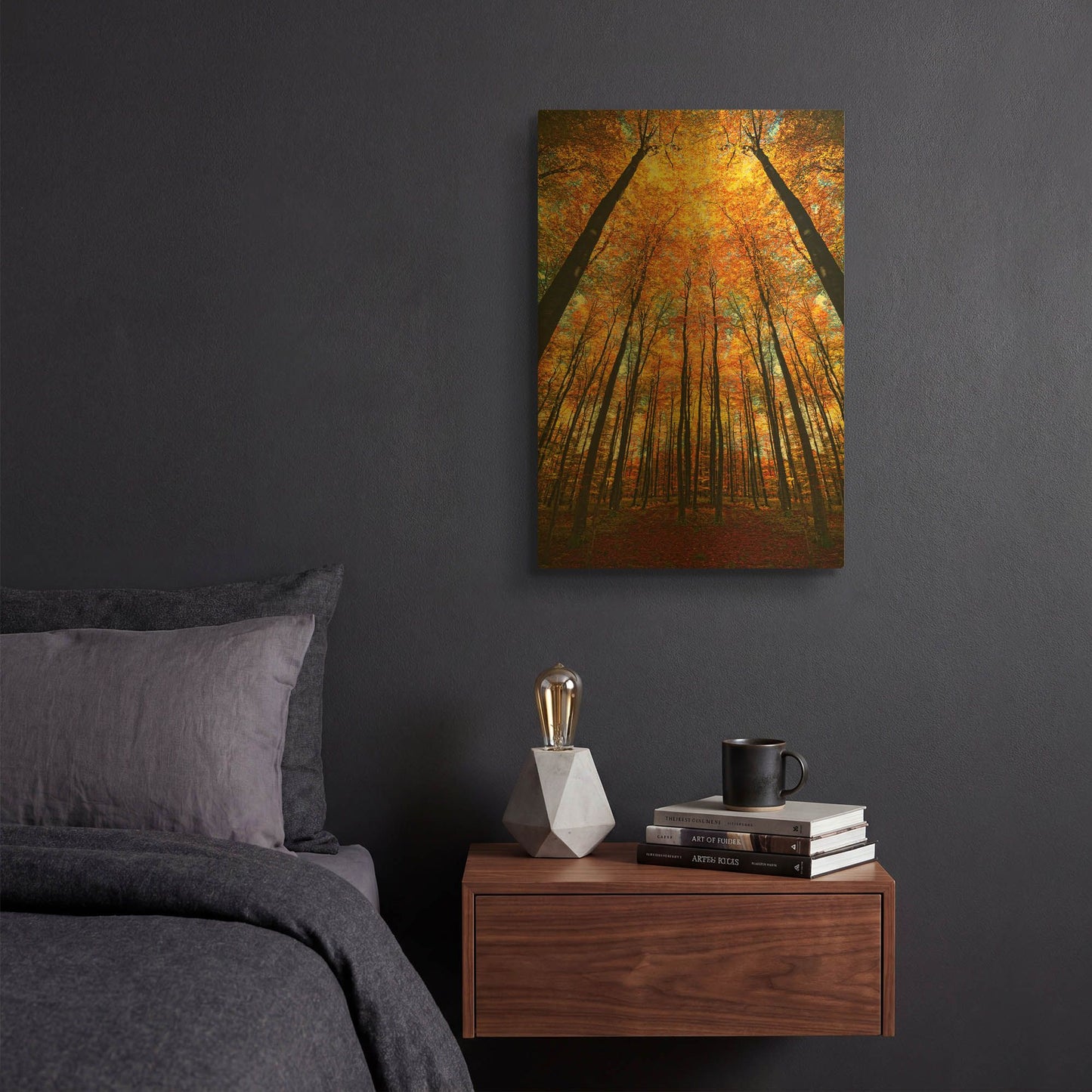 'Beginning of Autumn' By Philippe Sainte Gold Metal Wall Art