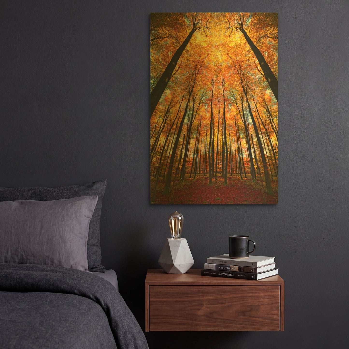 'Beginning of Autumn' By Philippe Sainte Gold Metal Wall Art
