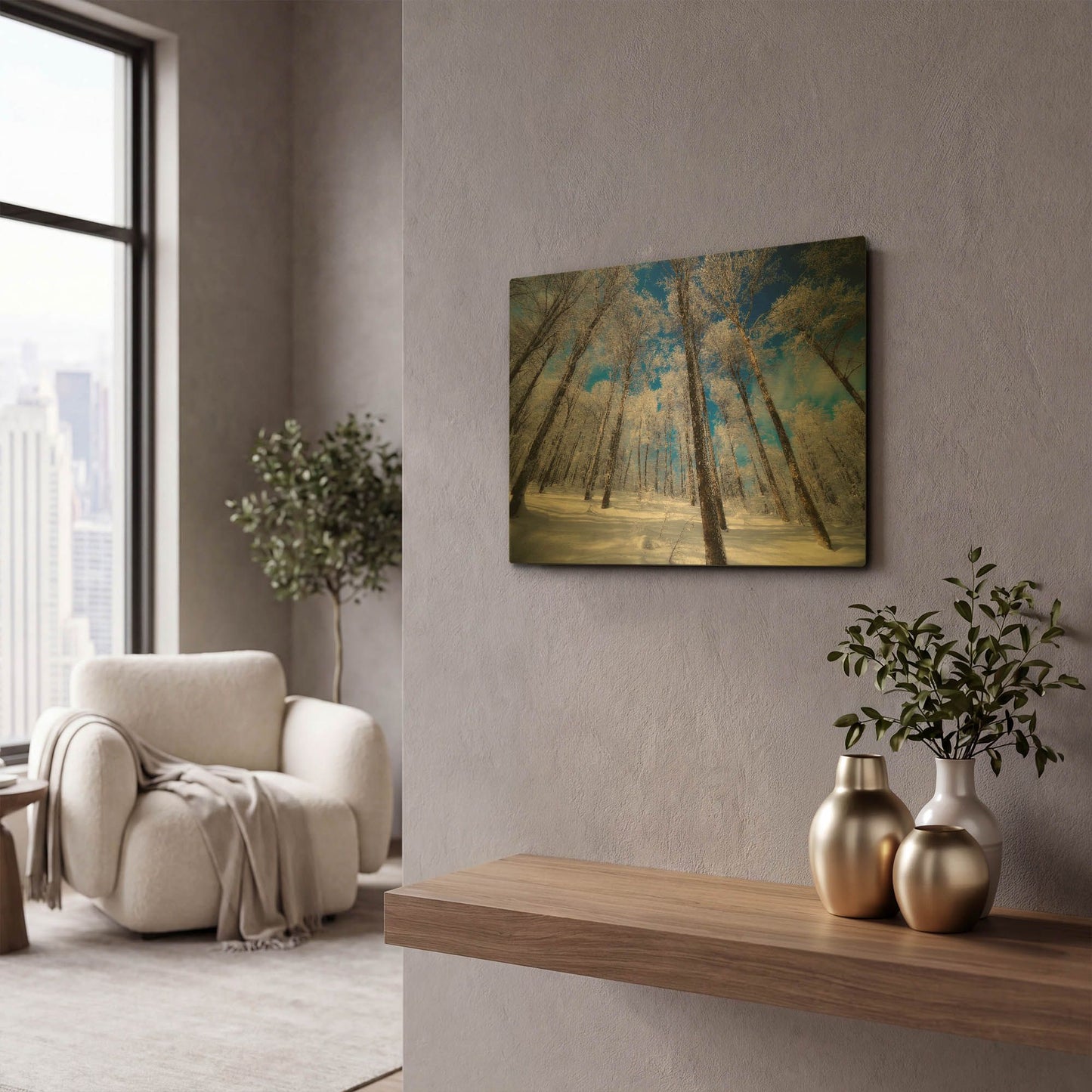 'Crystal Vision' By Philippe Sainte Gold Metal Wall Art
