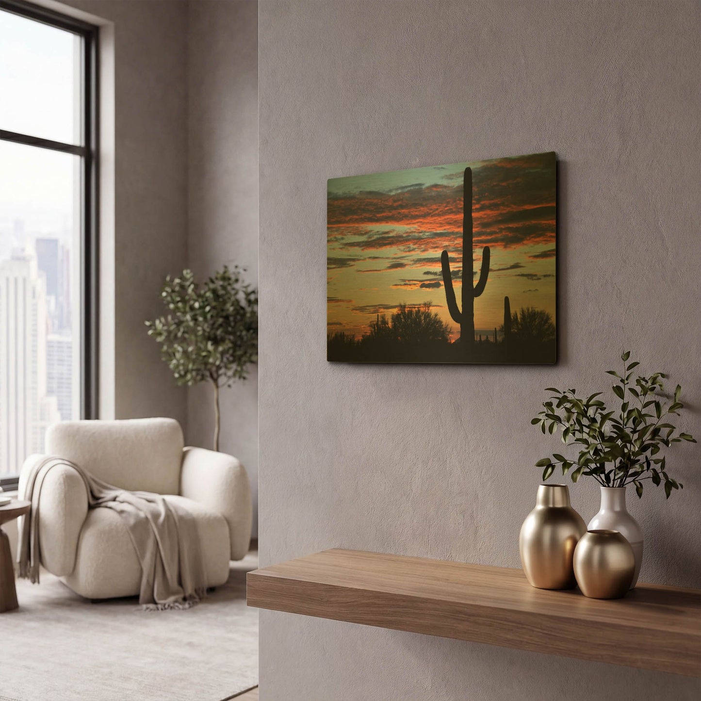 'Hands Off!' By Philippe Sainte Gold Metal Wall Art
