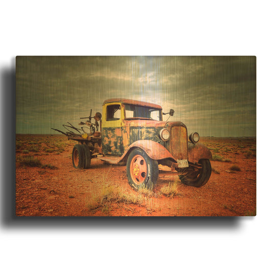'Isolated and Forgotten' By Philippe Sainte Gold Metal Wall Art