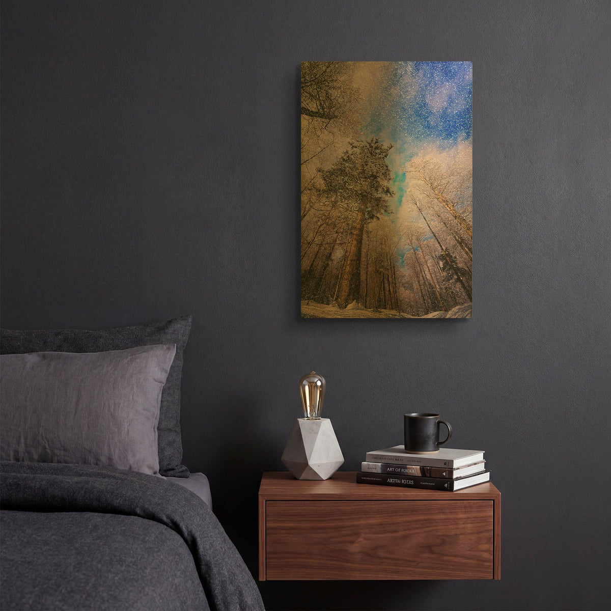 'Let it snow' By Philippe Sainte Gold Metal Wall Art