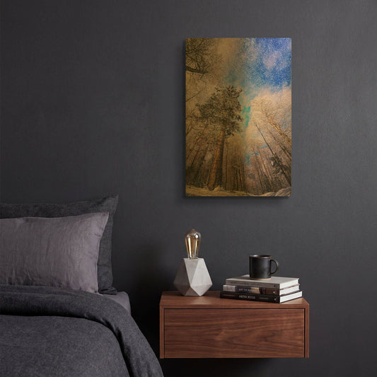 'Let it snow' By Philippe Sainte Gold Metal Wall Art