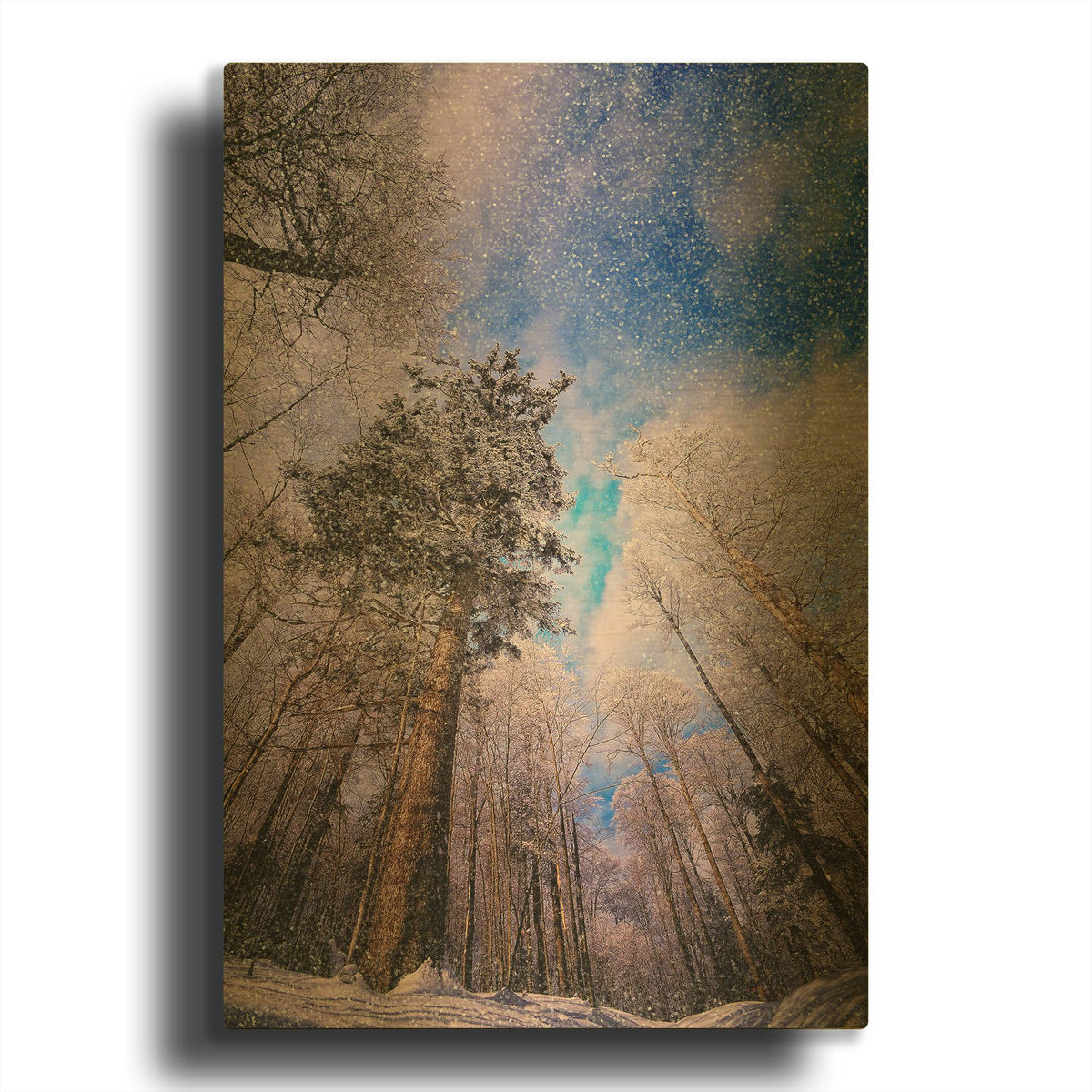 'Let it snow' By Philippe Sainte Gold Metal Wall Art