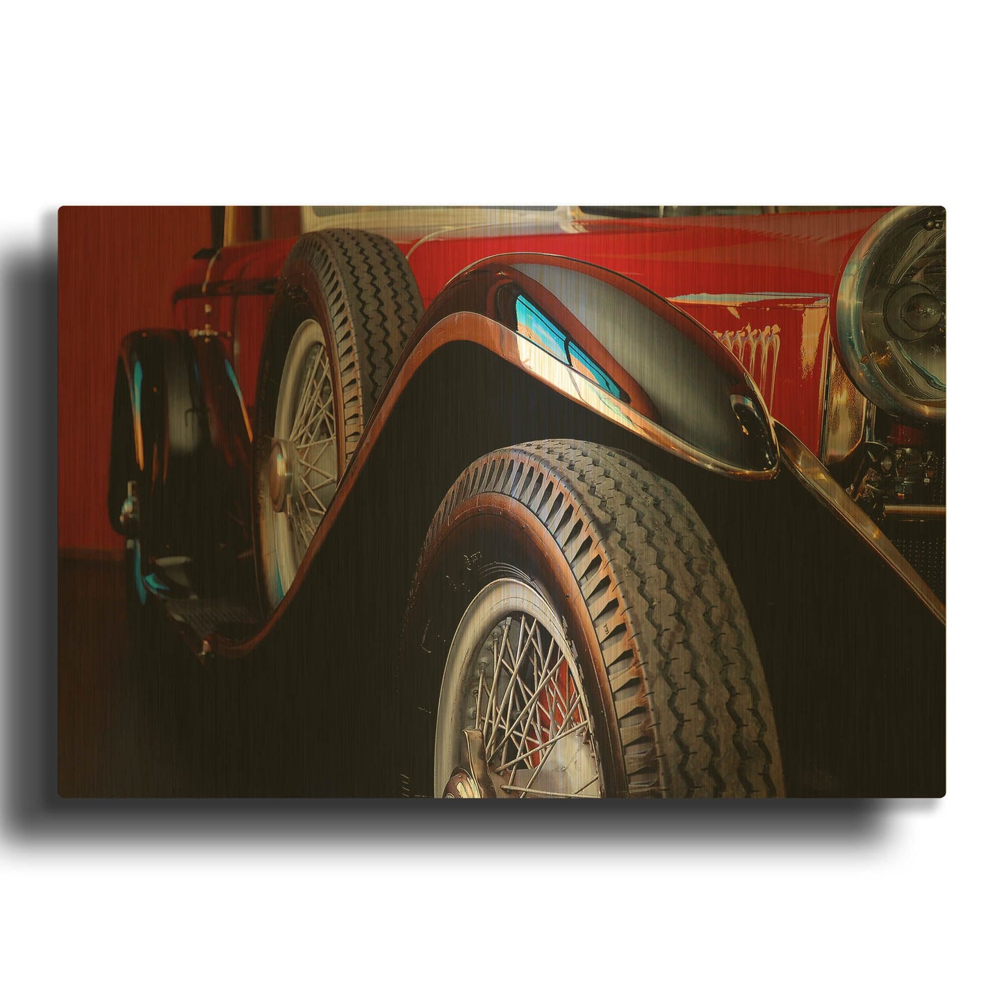 'Mercedez - Benz 1929' By Philippe Sainte Gold Metal Wall Art