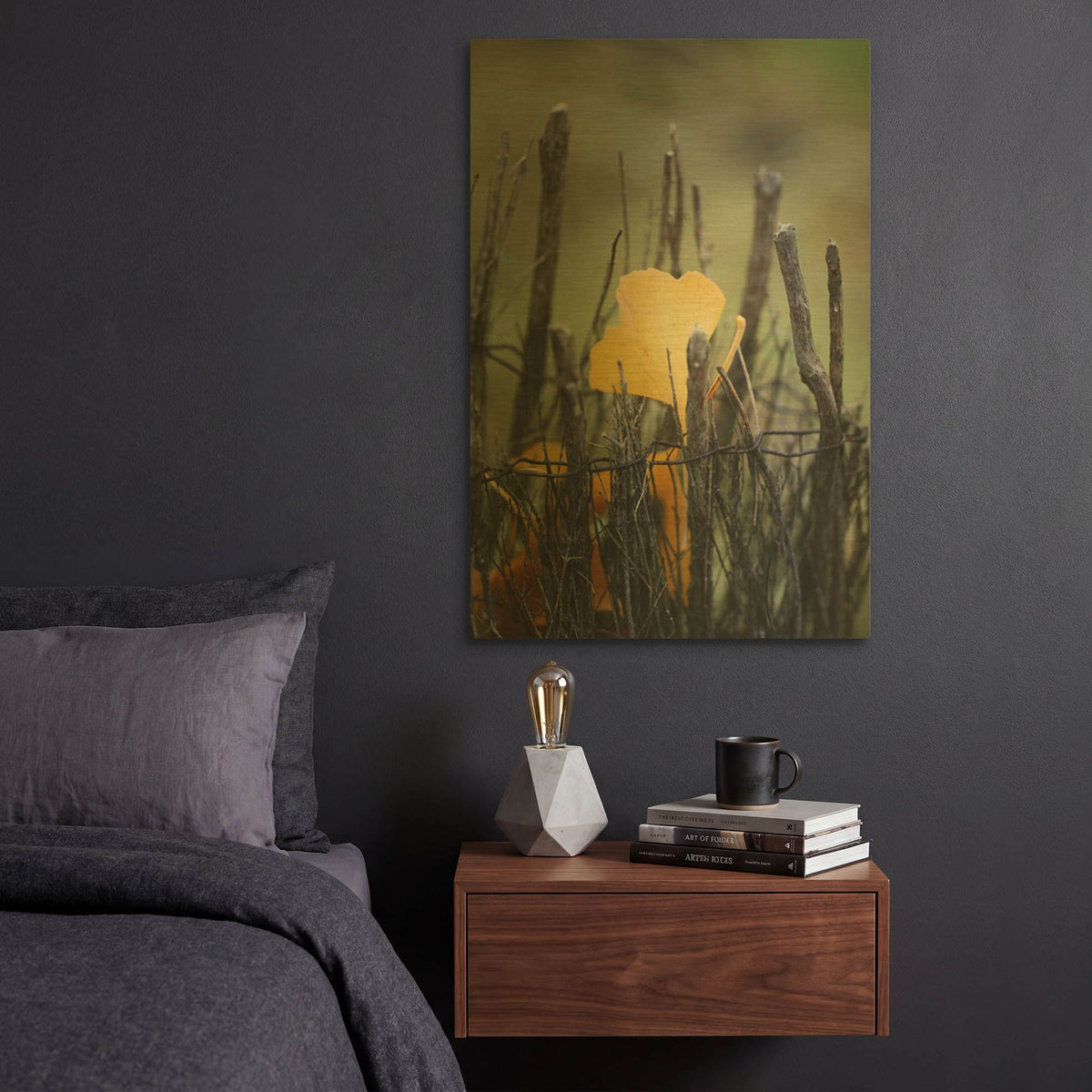 'Prisoner Fall' By Philippe Sainte Gold Metal Wall Art