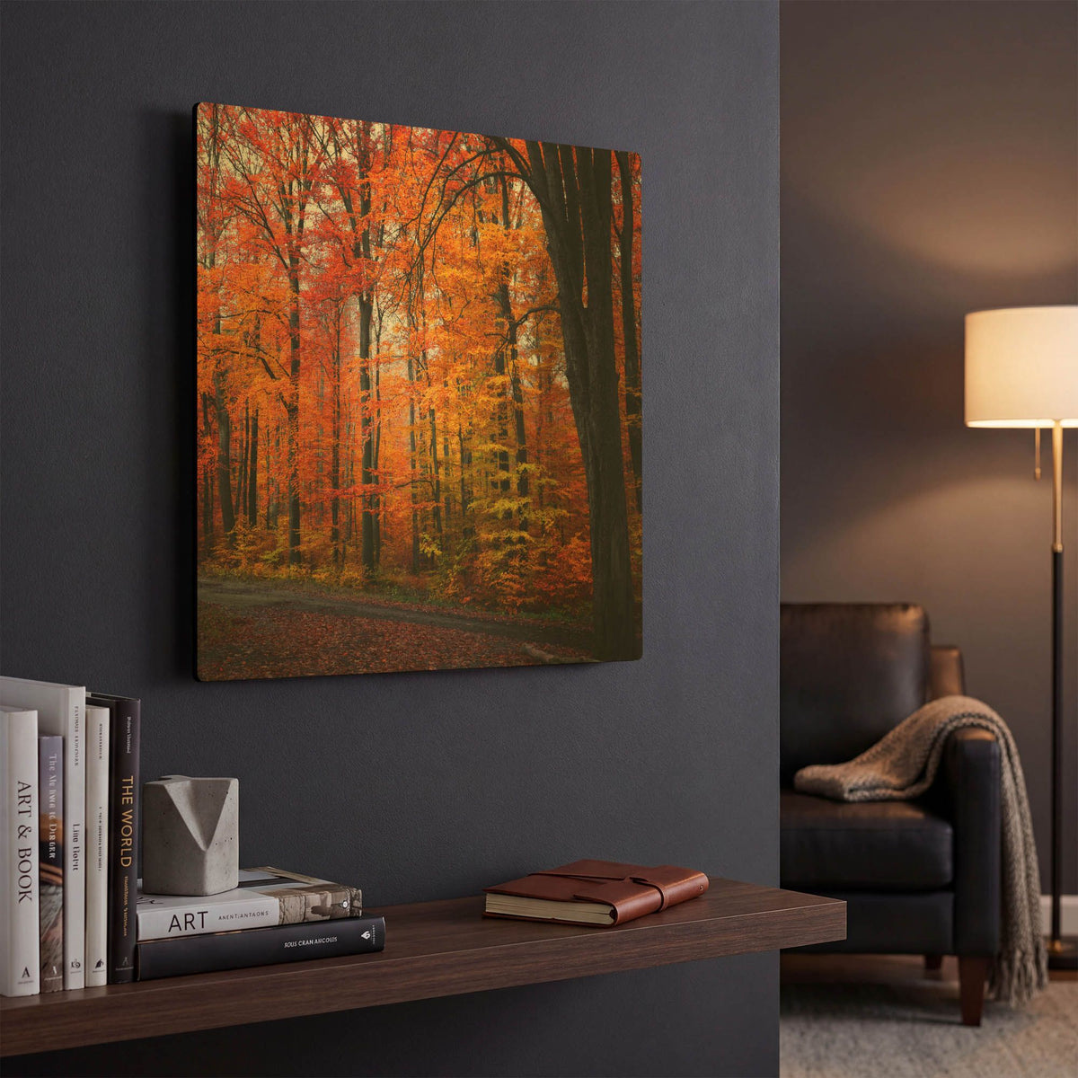 'Rainbow Fall' By Philippe Sainte Gold Metal Wall Art