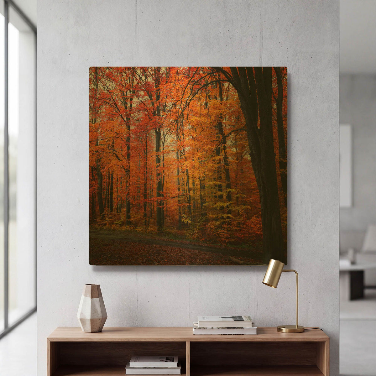 'Rainbow Fall' By Philippe Sainte Gold Metal Wall Art