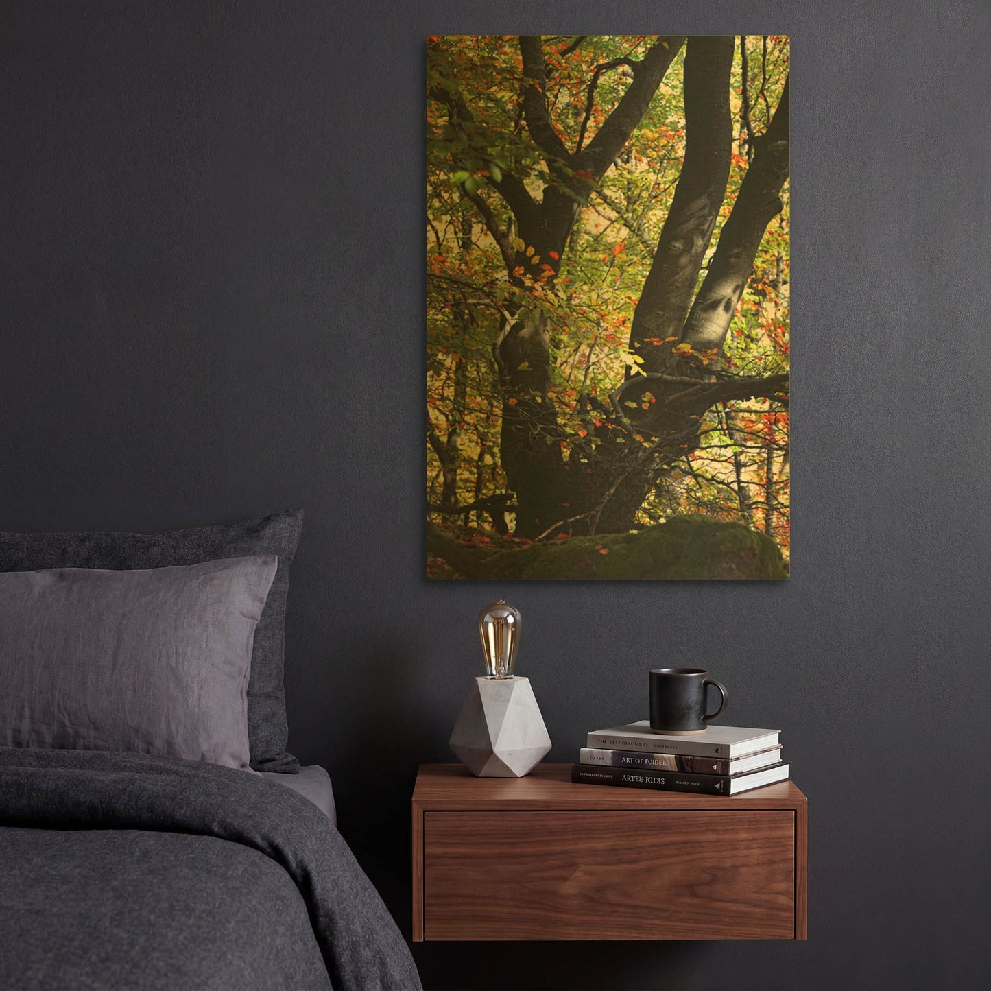 'Red Confetti' By Philippe Sainte Gold Metal Wall Art