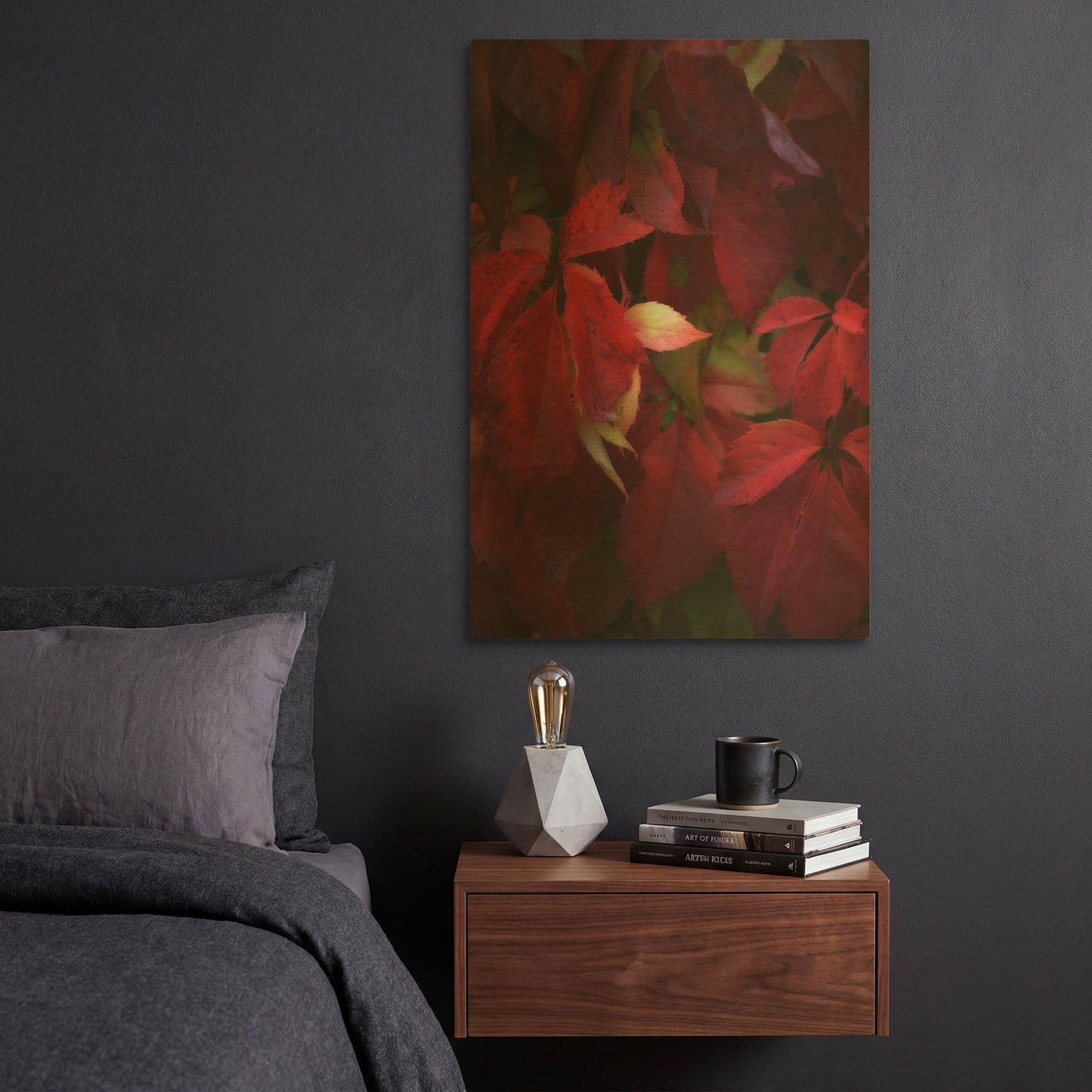 'Red Velvet' By Philippe Sainte Gold Metal Wall Art