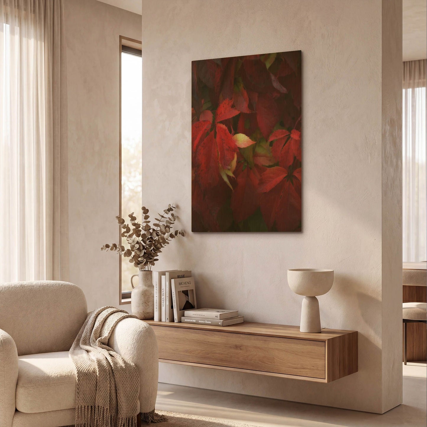 'Red Velvet' By Philippe Sainte Gold Metal Wall Art