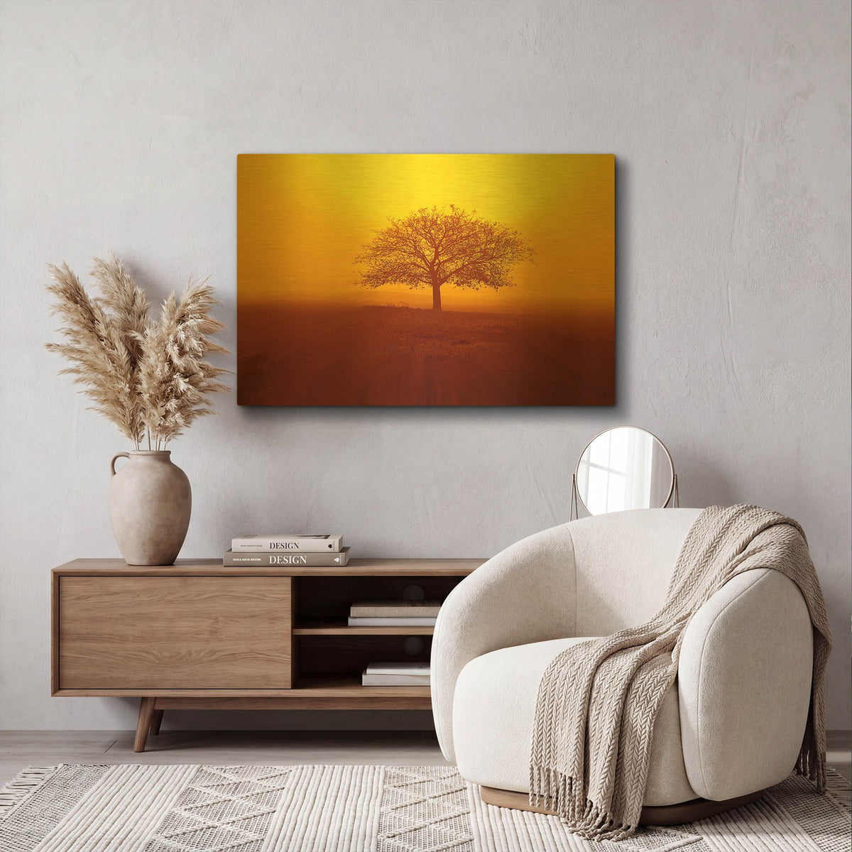 'So lonely' By Philippe Sainte Gold Metal Wall Art