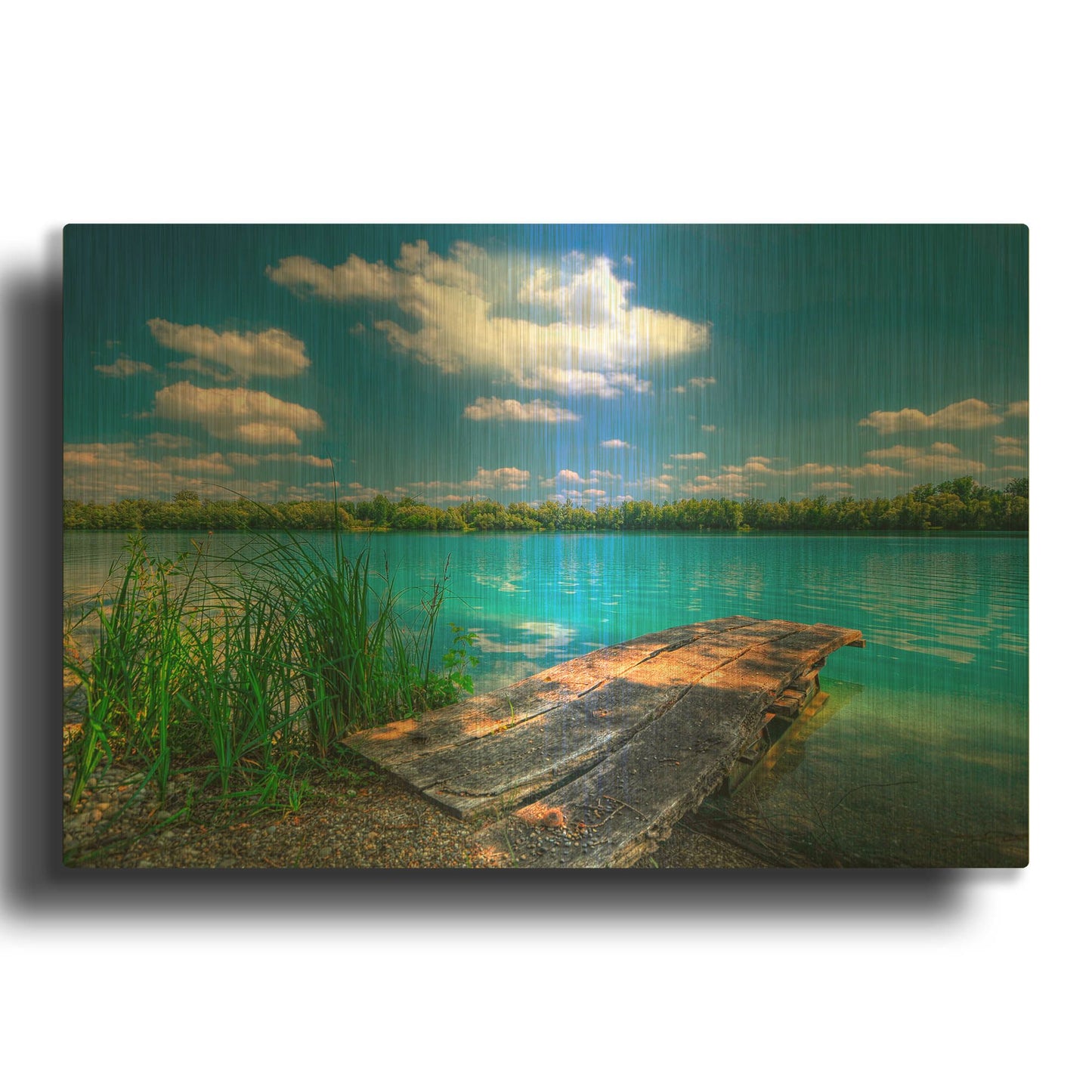 'Sunny Day' By Philippe Sainte Gold Metal Wall Art