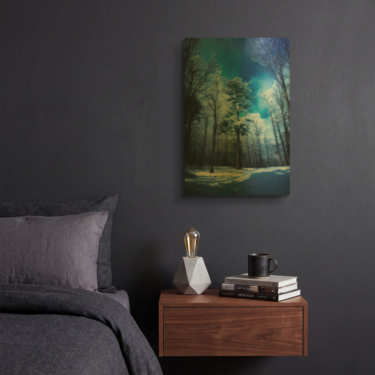 'The Blue Hours' By Philippe Sainte Gold Metal Wall Art