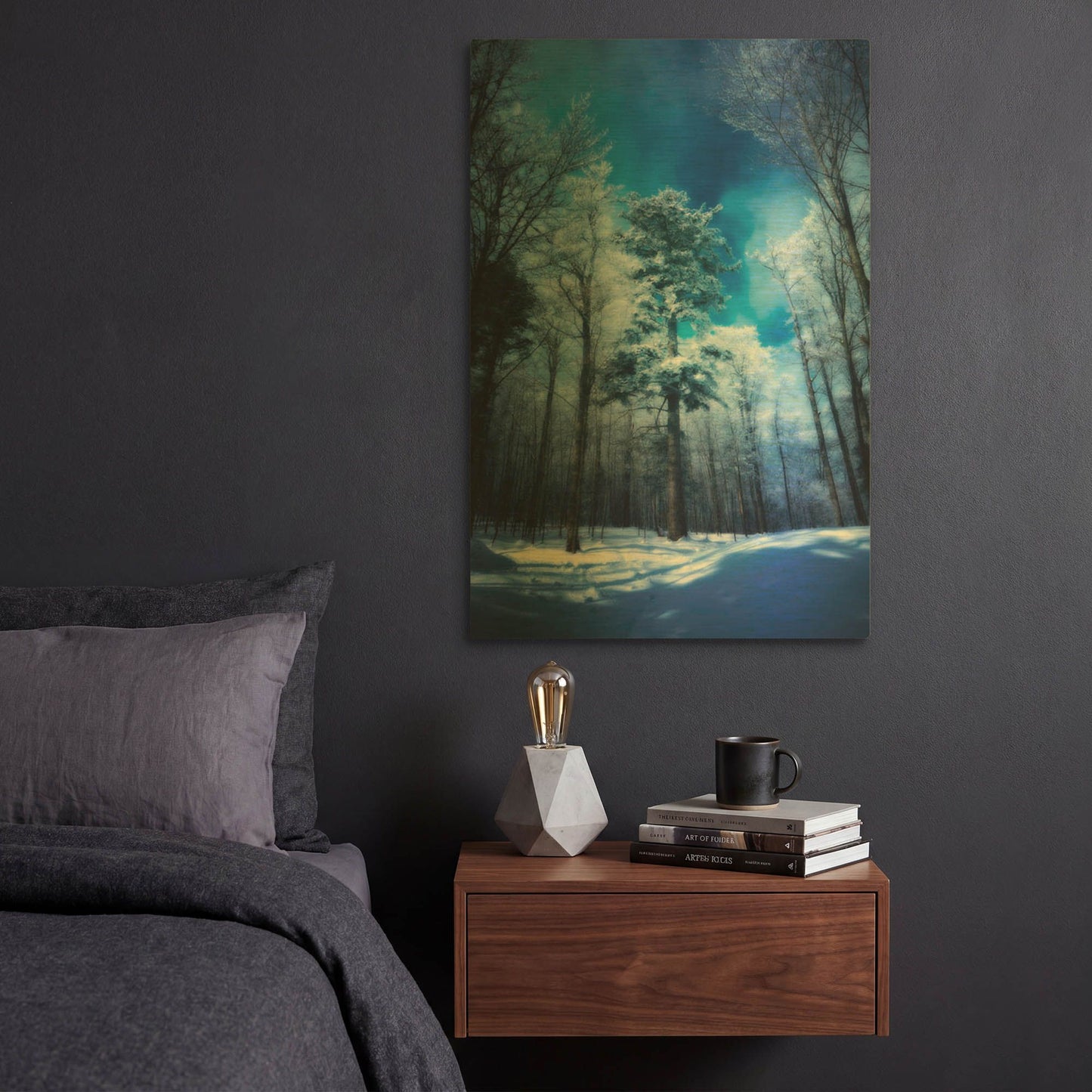 'The Blue Hours' By Philippe Sainte Gold Metal Wall Art