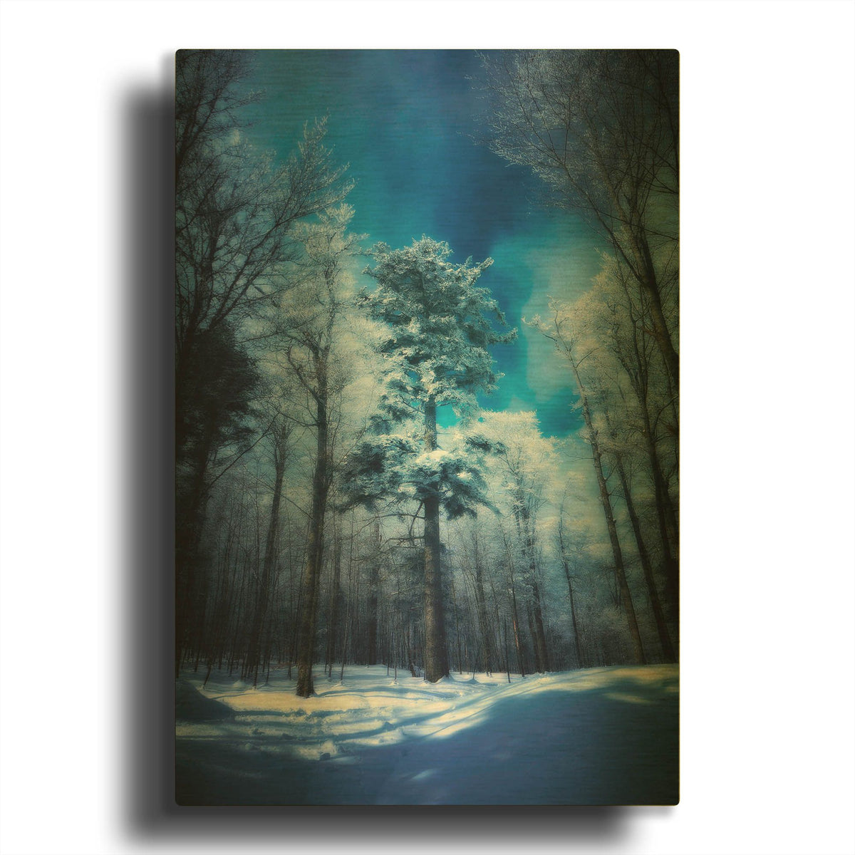 'The Blue Hours' By Philippe Sainte Gold Metal Wall Art
