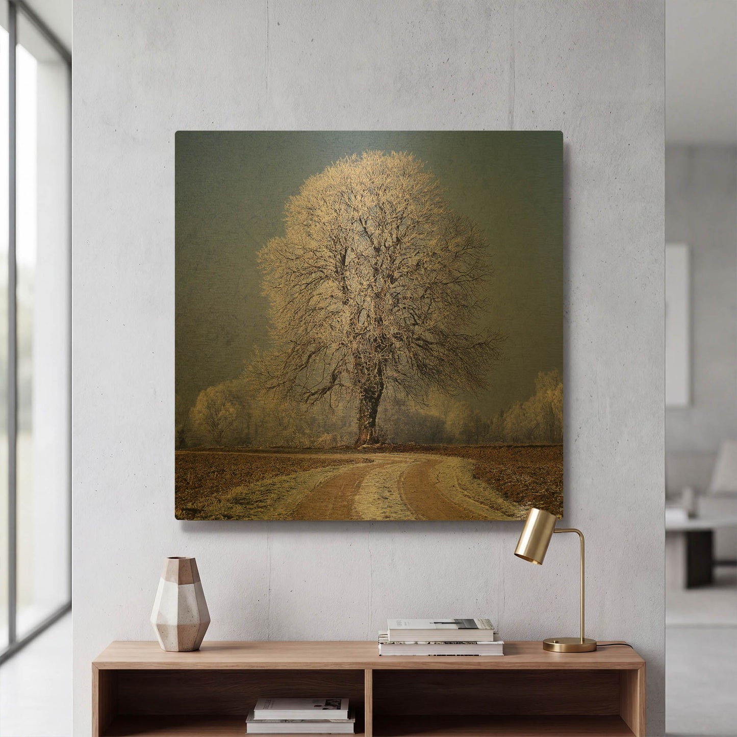'The Sounds Of Silence' By Philippe Sainte Gold Metal Wall Art