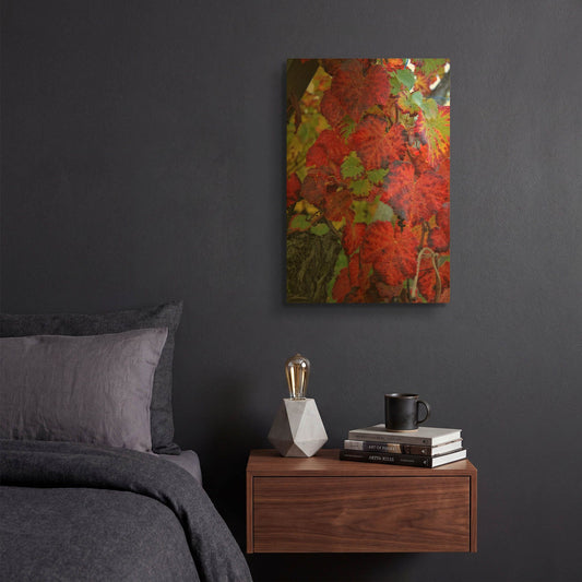 'Velvet Leaves' By Philippe Sainte Gold Metal Wall Art