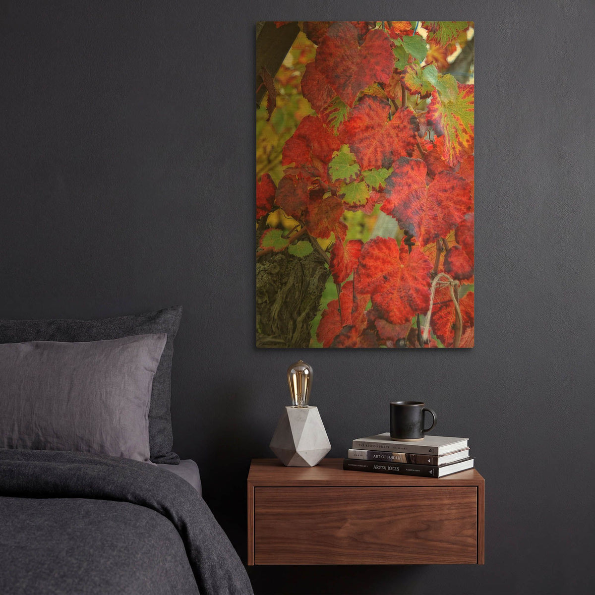 'Velvet Leaves' By Philippe Sainte Gold Metal Wall Art