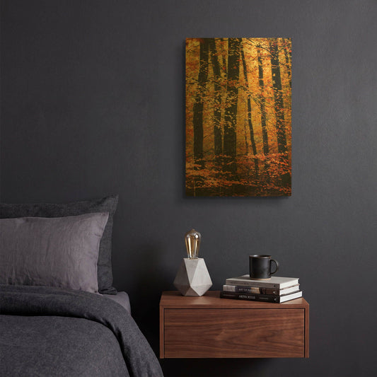 'Wind in the Trees' By Philippe Sainte Gold Metal Wall Art