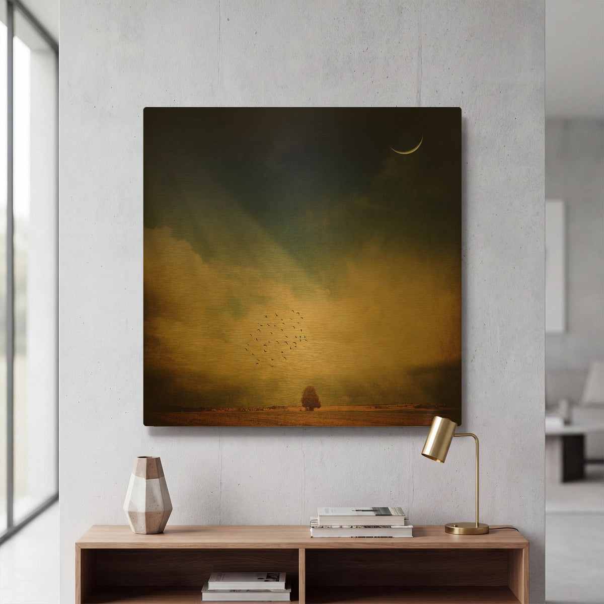'Echo Of A Sigh' By Philippe Sainte Gold Metal Wall Art