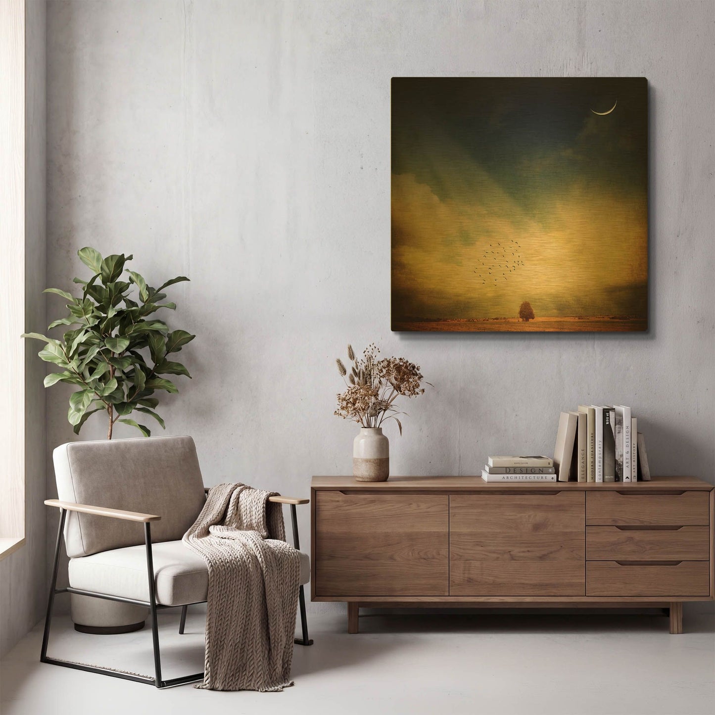 'Echo Of A Sigh' By Philippe Sainte Gold Metal Wall Art