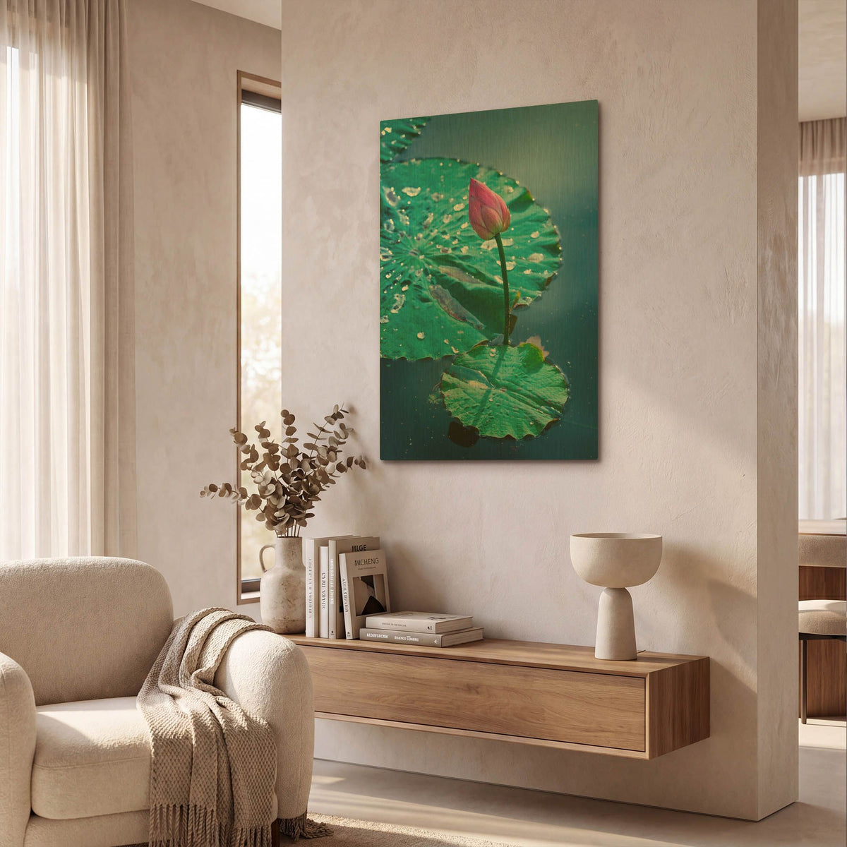 'Circle Seven' By Philippe Sainte Gold Metal Wall Art