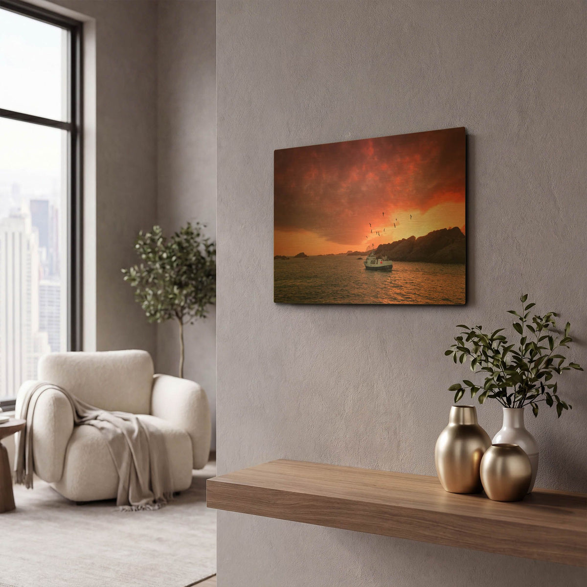 'Come And See Me' By Philippe Sainte Gold Metal Wall Art
