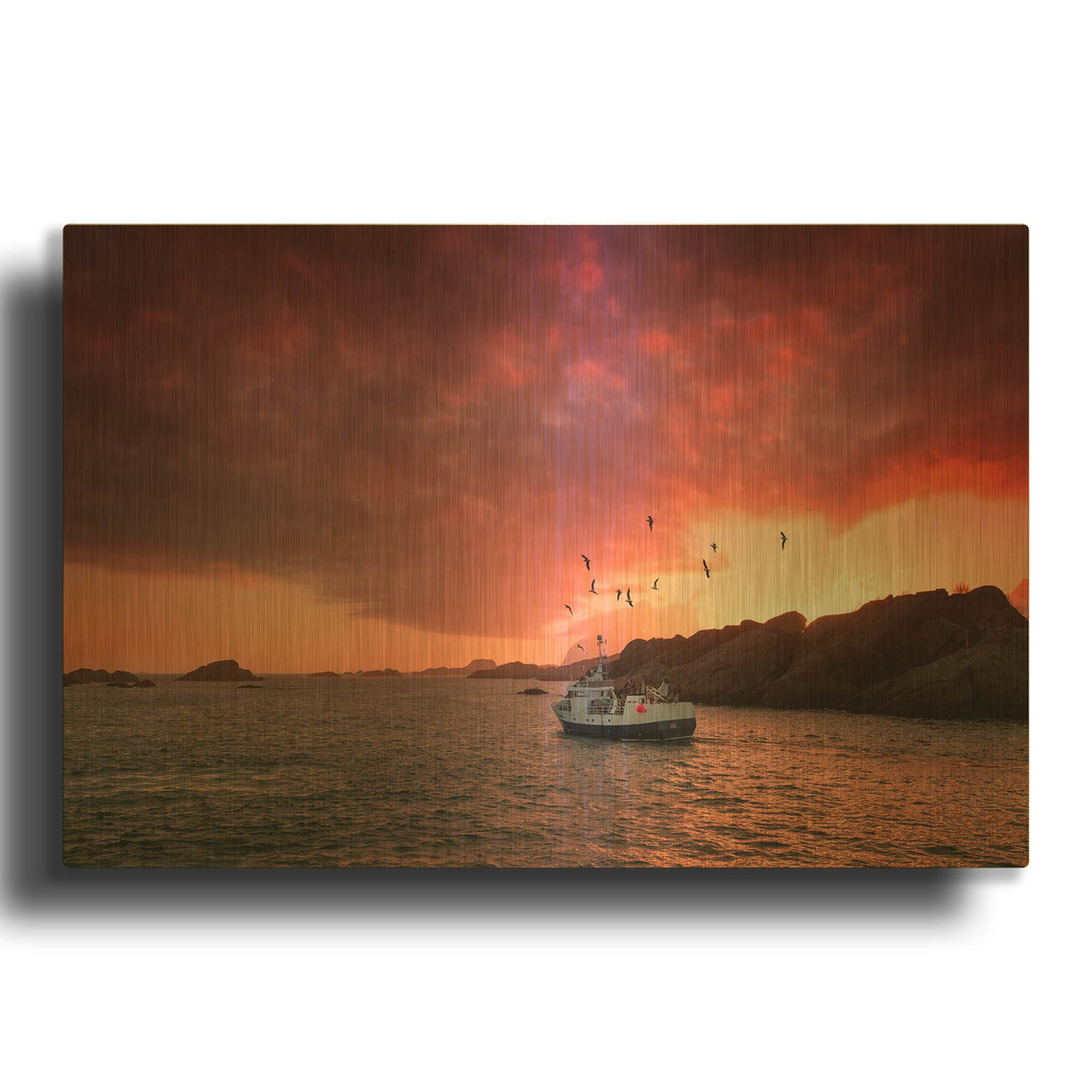 'Come And See Me' By Philippe Sainte Gold Metal Wall Art