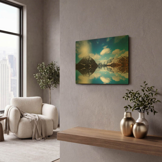 'Come Back Down' By Philippe Sainte Gold Metal Wall Art