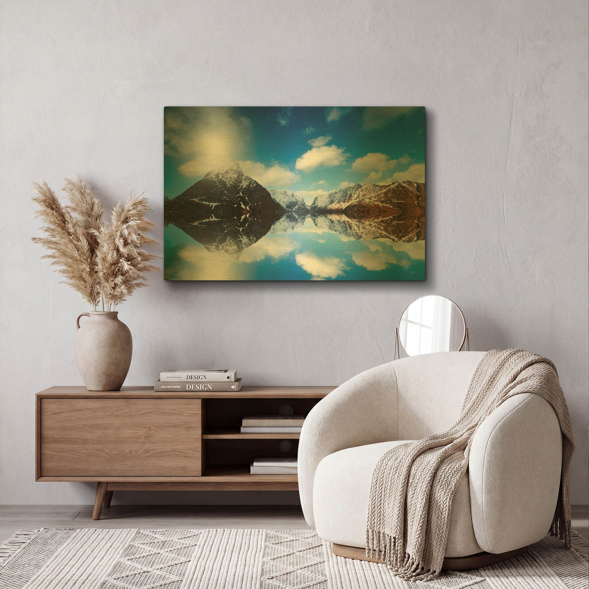 'Come Back Down' By Philippe Sainte Gold Metal Wall Art
