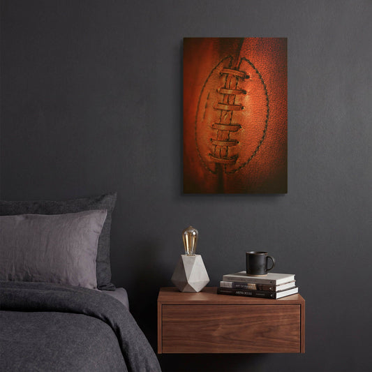 'Leather' By Philippe Sainte Gold Metal Wall Art